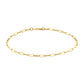 9ct Yellow Gold 2.3mm Paper Chain Bracelet