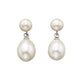 Sterling Silver Freshwater Cultured Pearl Double Drop Earrings