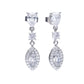 Diamonfire Marquise and Pave Zirconia Drop Earrings