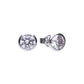 Diamonfire Sterling Silver 1.5ct Cubic Zirconia Bezel Earrings