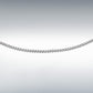 Platinum Fine Flat Curb Chain 16"