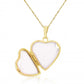 9ct Yellow Gold Heart Embossed Locket and Chain