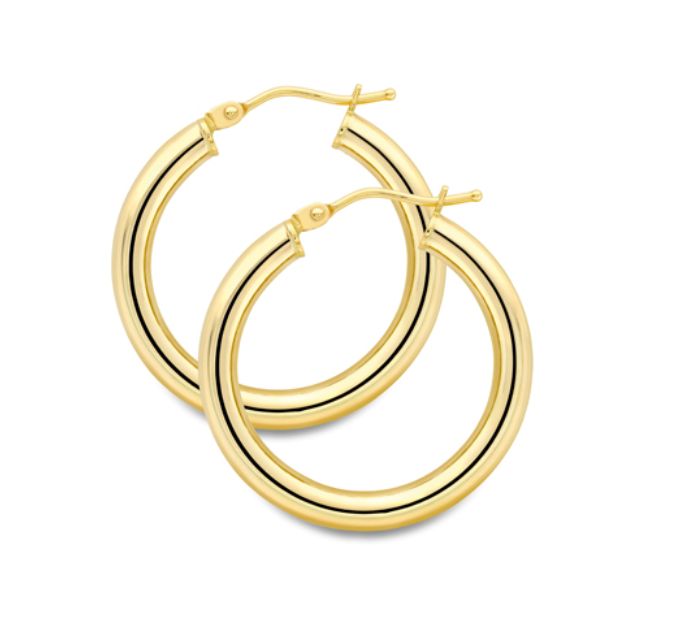 18ct Yellow Gold Hoop Earrings