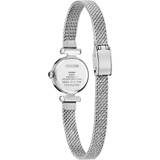 Citizen Fio Silver Tone Stainless Steel Round Dial Watch EG7081-51L