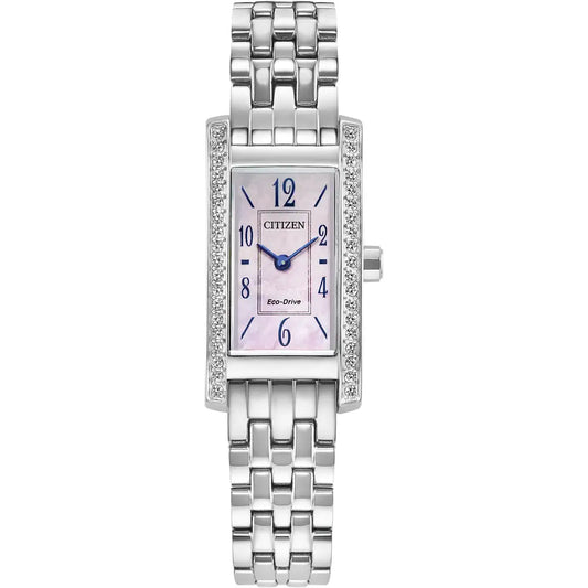 Citizen Ladies Petit Palidora Crystal Case Bracelet Watch EG7110-54Y