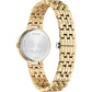 Citizen Soft Pink Round Dial Yellow Gold Plated Bracelet Watch EM0993-82X