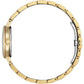 Citizen Soft Pink Round Dial Yellow Gold Plated Bracelet Watch EM0993-82X