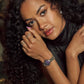 Citizen L Rainell Purple Teardrop Dial Bracelet Watch EM1200-55X