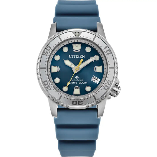 Citizen Blue Dial Promaster Divers Blue Rubber Strap Ladies Watch EO2027-09L