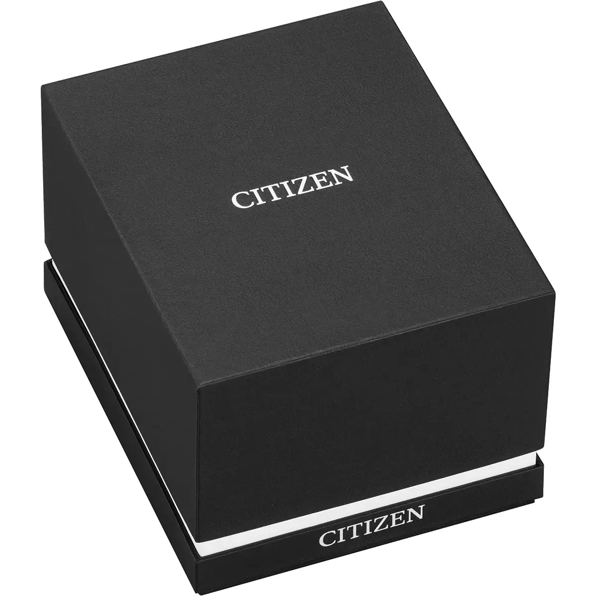 Citizen Ladies Yellow Gold Plated Round White Full Figure Dial Tan Strap Watch EW1273-08A