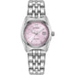 Citizen Corso Round Pink Dial Stainless Steel Case Bracelet Watch EW2291-51X