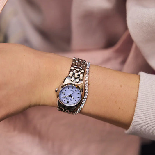 Citizen Corso Round Lilac Dial Stainless Steel Case Bracelet Watch EW2291-51Z