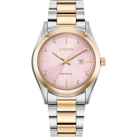 Citizen Ladies Sport Luxury Diamond Pink Dial Watch EW2706-58X