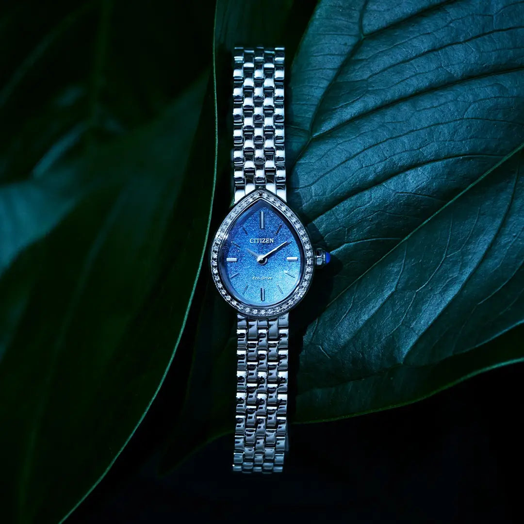 Citizen L Rainell Ladies Limited Edition Blue Dial Diamond Bezel Watch EX1540-58L