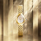 Citizen L Rainell Yellow Gold Plated Stainless Steel Teardrop Glitz Dial Bracelet Watch EX1552-59A