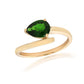 9ct Yellow Gold Chrome Diopside Ring