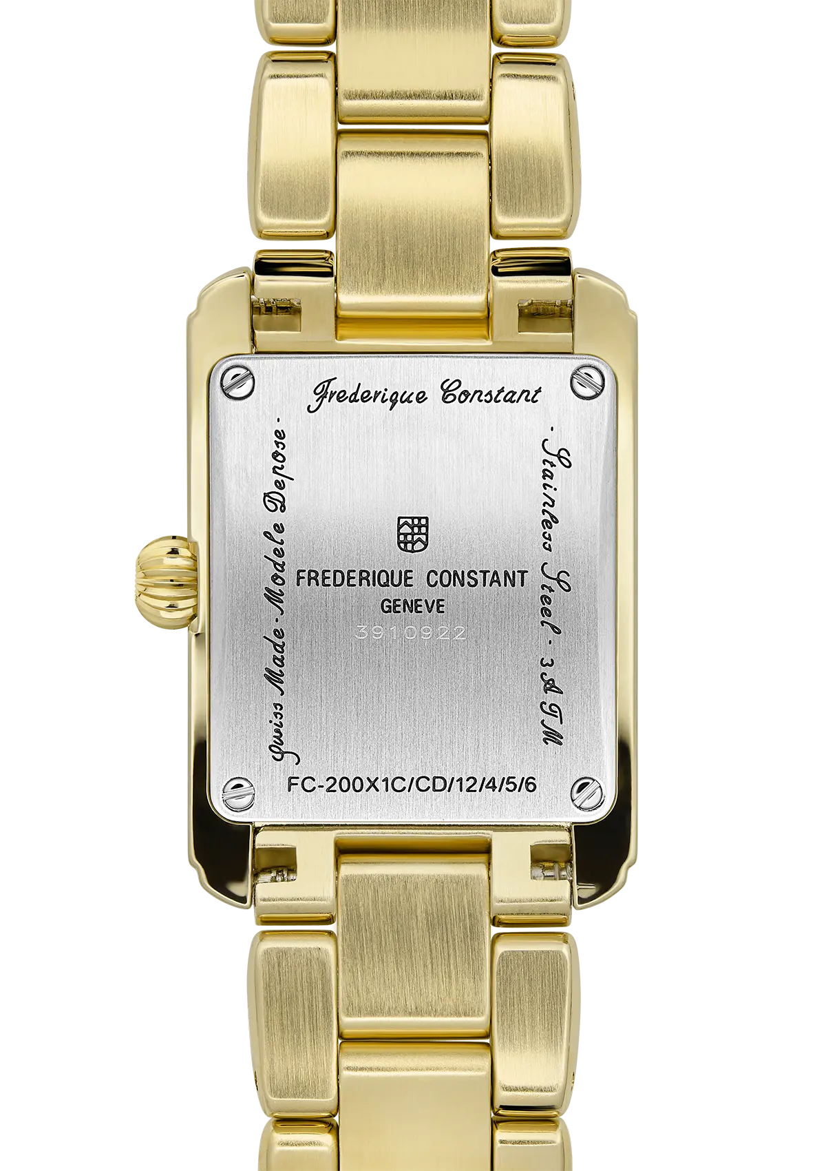 Frederique Constant Ladies Classic Carree Diamond Dial Bracelet Watch FC-200MCDC25B