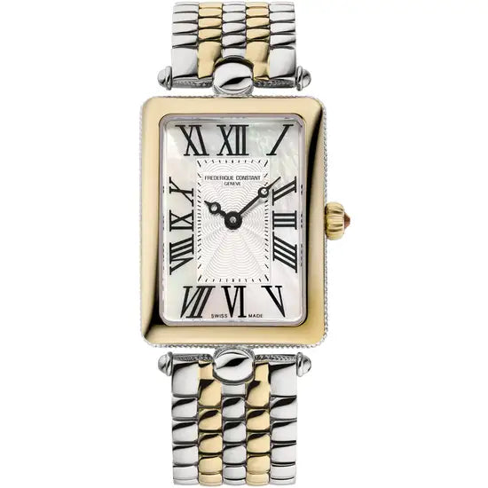 Frederique Constant Classics Art Deco Carree Two Colour Bracelet Watch FC-200MPW2AC3B