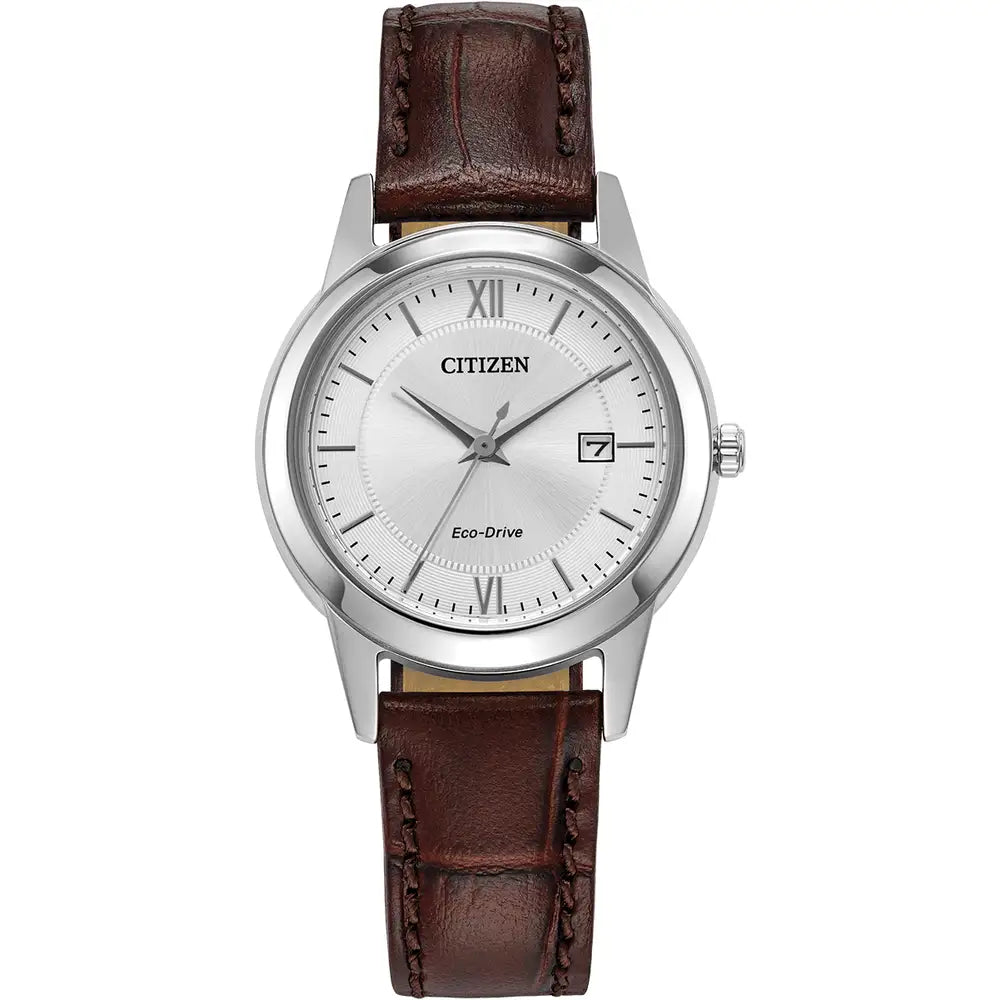 Citizen Brown Leather Strap Watch FE1087-28A