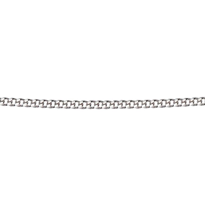 9ct White Gold 18-20" Adjustable Curb Chain