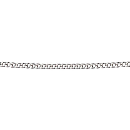 9ct White Gold 18-20" Adjustable Curb Chain