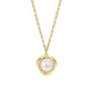 9ct Yellow Gold Freshwater Cultured Pearl Curved Edge Necklace