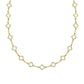 9ct Yellow Gold 18" Open Cut-out Four Leaf Clover Necklace