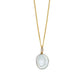 9ct Yellow Gold Keshi Pearl And Diamond Pendant