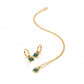 Hot Diamonds X Golden Edit Revive Malachite Necklace and Earrings SS150