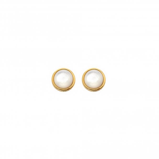 Hot Diamonds x Golden Edit Calm Mother of Pearl Earrings DE755