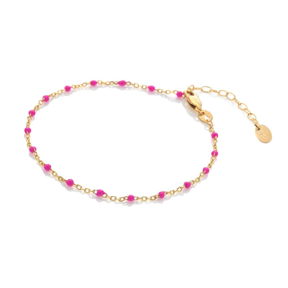 Hot Diamonds x Golden Edit  Pink Ocean Bracelet DL656