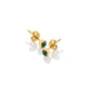 Hot Diamonds x Golden Edit Revive Malachite Stud Earrings DE757