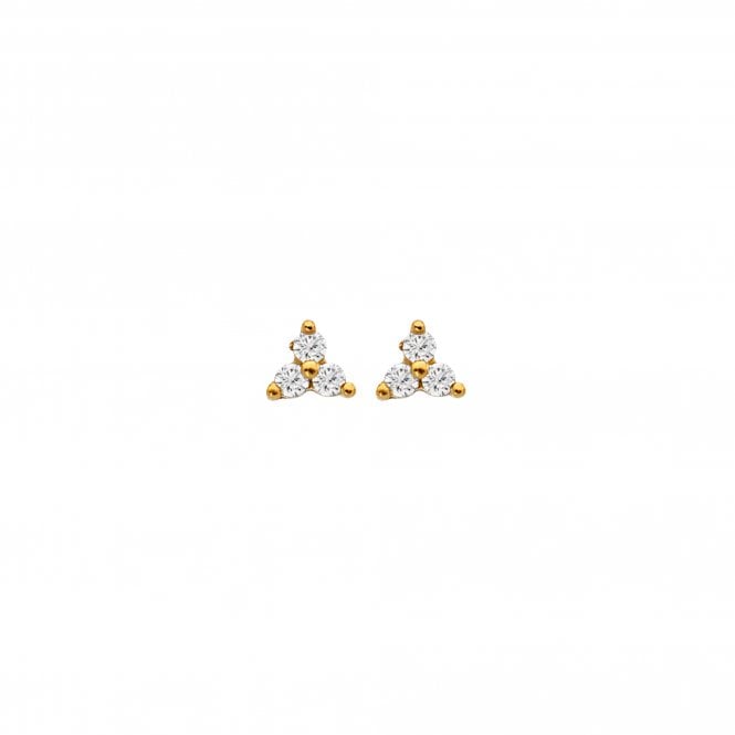 Hot Diamonds x Golden Edit White Topaz Micro Stud Earrings DE753