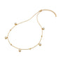 Hot Diamonds x Gem Hot Diamonds White Topaz Round x5 Yellow Gold Plated Necklace