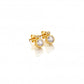 Hot Diamonds x Gem White Topaz Yellow Gold Plated Stud Earrings DE774