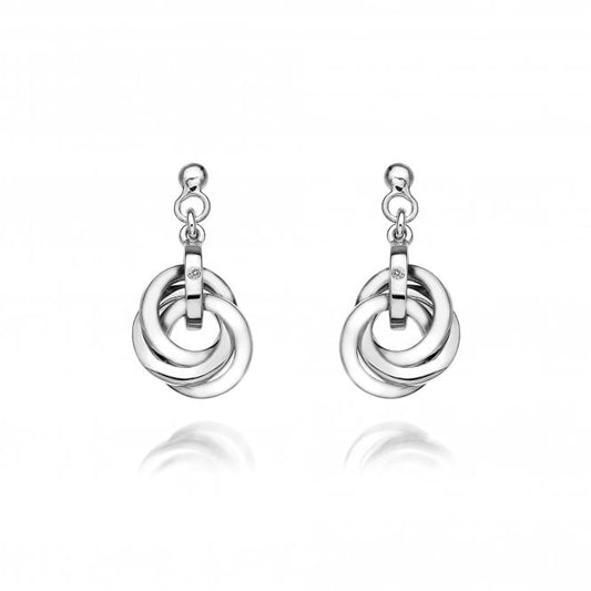 Hot Diamonds Sterling Silver Calm Drop Earrings DE388