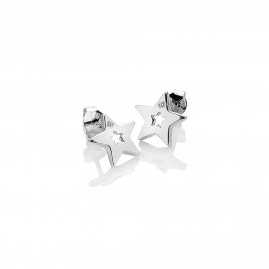 Hot Diamonds Sterling Silver Amulet Star Stud Earrings DE587