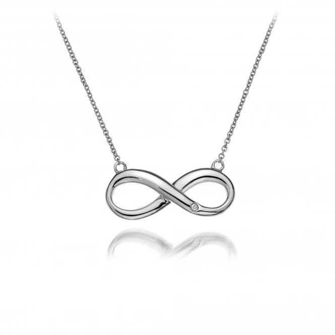 Hot Diamonds Sterling Silver Fresh Infinity Necklace DN096