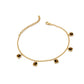 Hot Diamonds Gold Plated Sterling Silver Tigers Eye Square Bracelet DL664