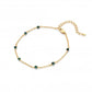 Hot Diamonds x Jac Jossa 18ct Yellow Gold Plated Malachite Bracelet DL646