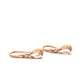 9ct Rose Gold Morganite And Diamond Drop Earrings