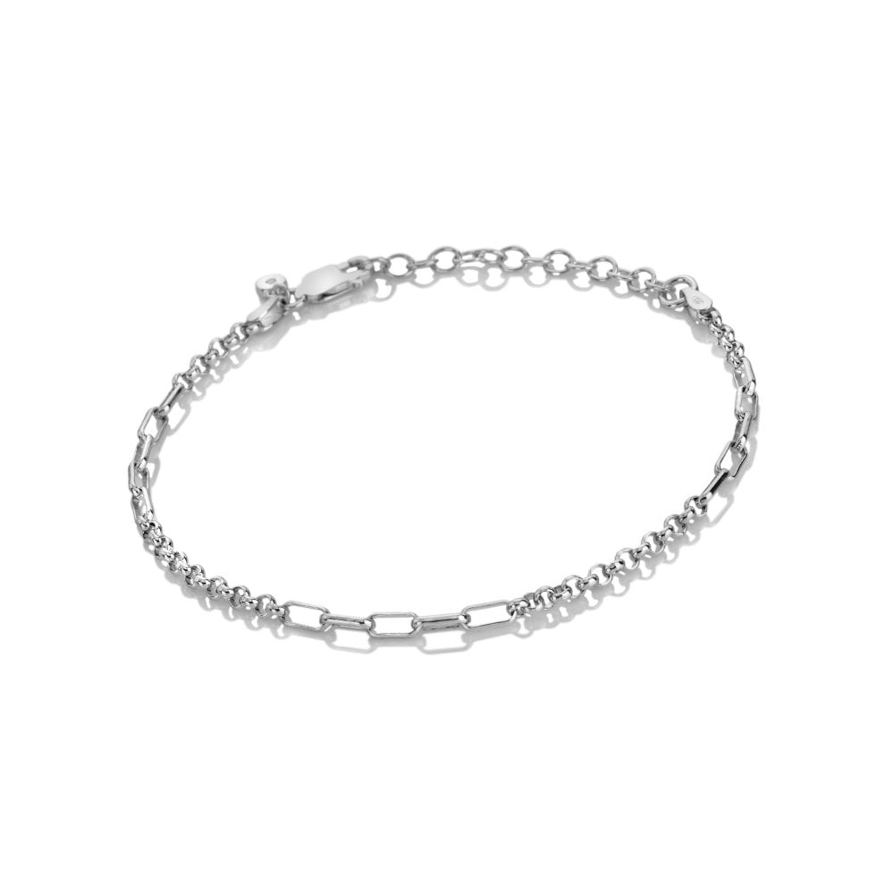Hot Diamonds Sterling Silver Multi Link Bracelet DL702