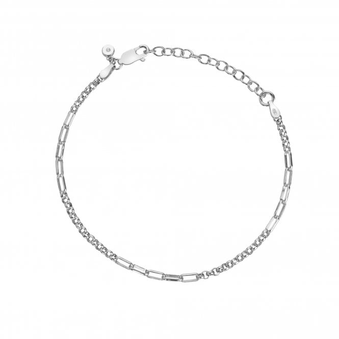 Hot Diamonds Sterling Silver Multi Link Bracelet DL702