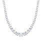 Diamonfire Sterling Silver Cubic Zirconia Graduated Necklace