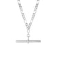Sterling Silver T-Bar Figaro Chain