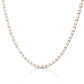 Diamonfire Yellow Gold Plated Cubic Zirconia Brilliant and Baguette Necklace