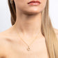Diamonfire Yellow Gold Plated Cubic Zirconia Circles Necklace