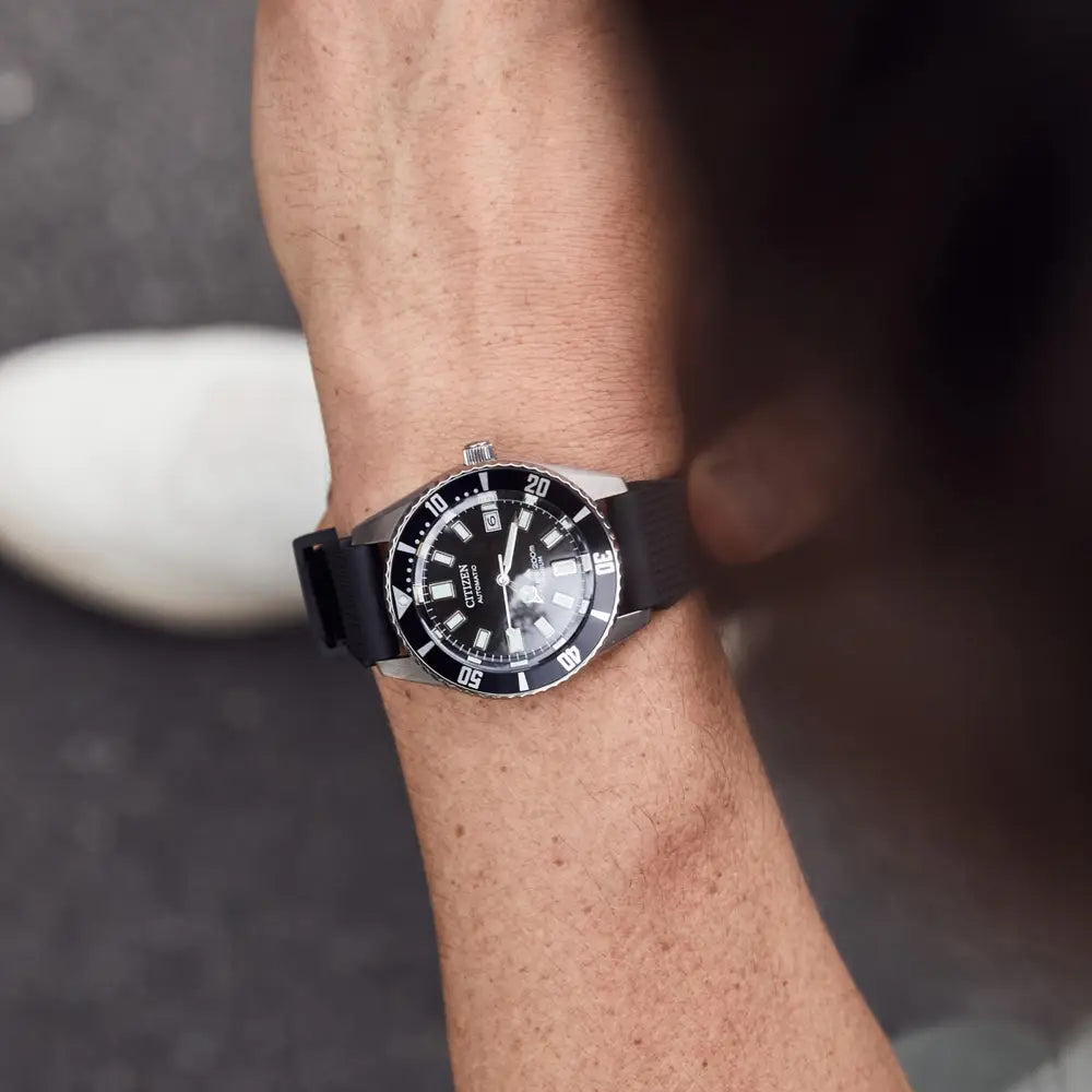 Citizen Promaster Diver Titanium Auto Black Watch NB6021 17E Judith Hart Jewellers