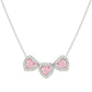 Nomination Pink Cubic Zirconia Hearts All My Love Necklace 240303/002