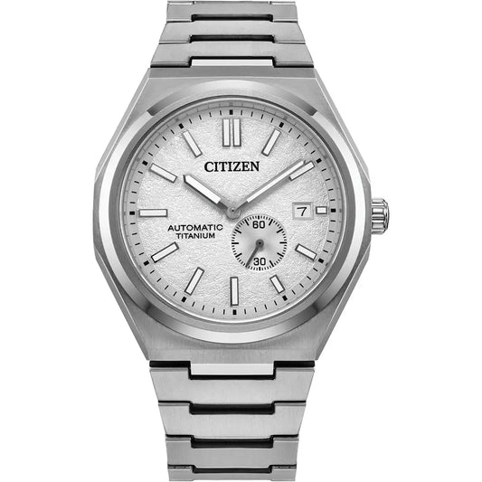 Citizen Zenshin Super Titanium™ Automatic White Dial Watch NJ0180-80A